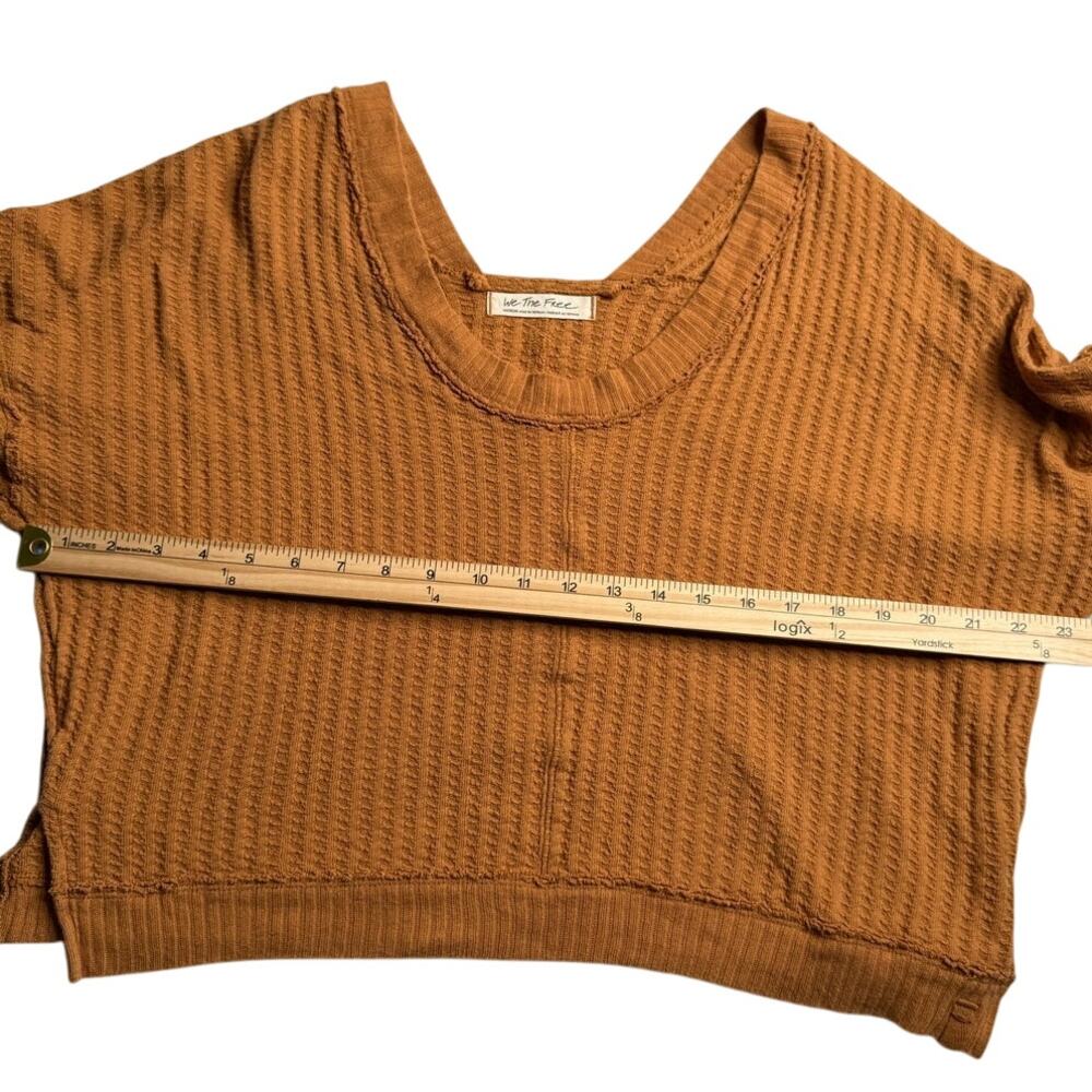 Free People New Magic Thermal Waffle Top in Pretty Penny - Picture 10 of 11